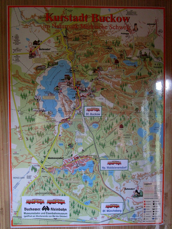 Streckenkarte der Buckower Kleinbahn