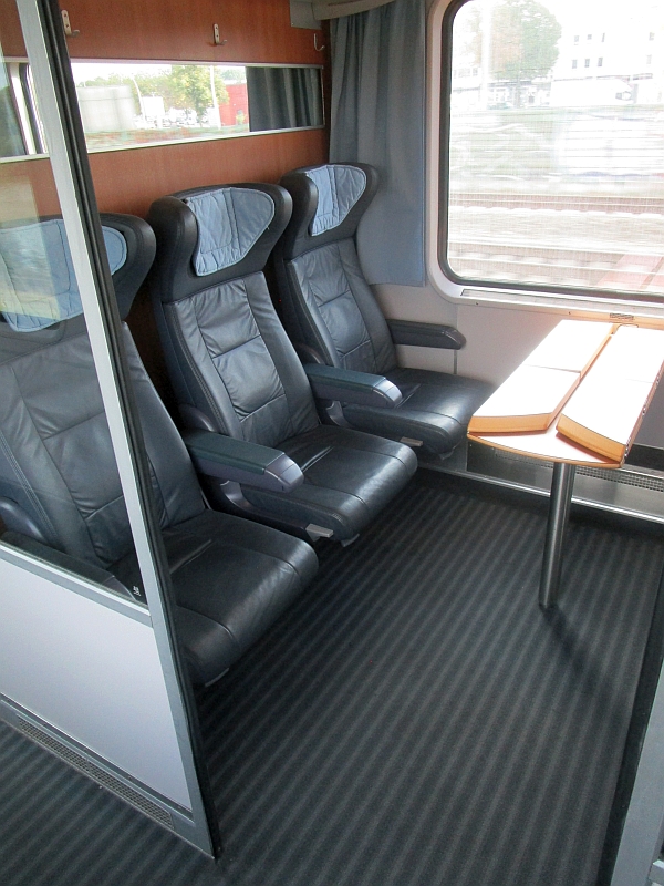 Erste-Klasse-Abteil im Eurocity
