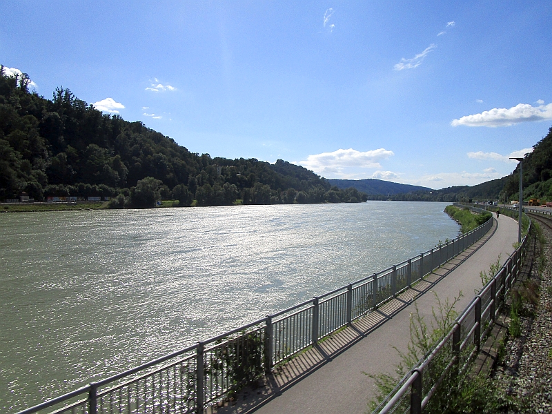 Streckenführung entlang der Donau