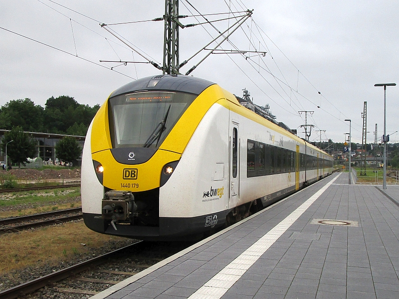 Alstom-Coradia-Continental-Triebzüge als S 10 in Donaueschingen