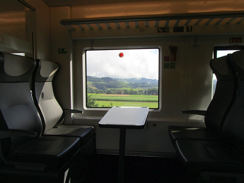 Blick aus dem Zugfenster im Dreisamtal