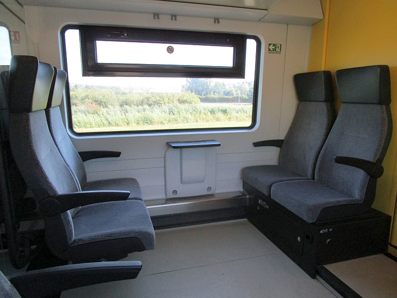 Erste Klasse im Mireo-Triebzug der S-Bahn Rhein-Neckar