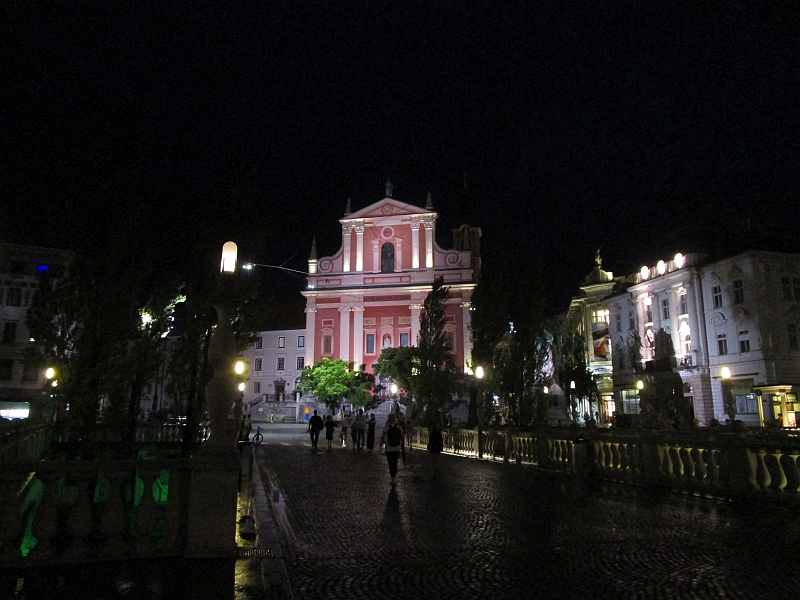 Franziskanerkirche am Prešerenplatz Ljubljana