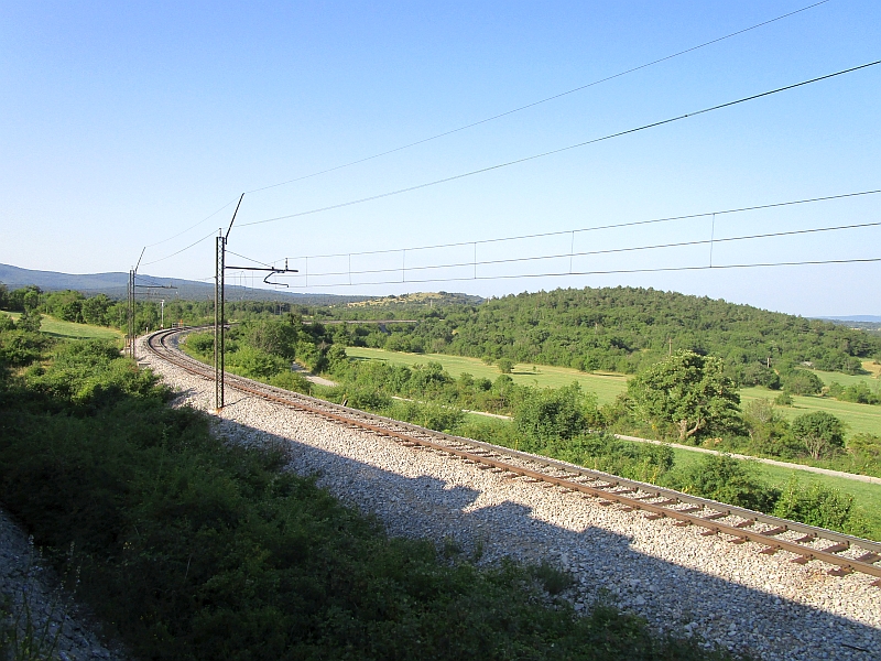 Abzweig der Koperbahn