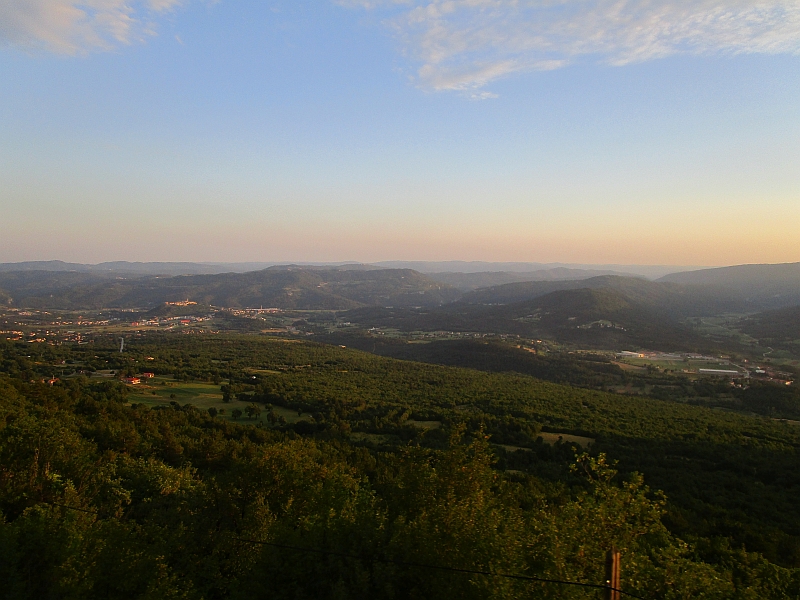 Berglandschaft im kroatisch-slowenischen Grenzgebiet