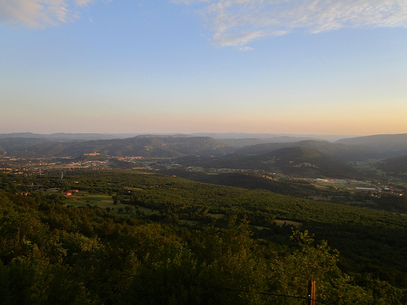 Berglandschaft im kroatisch-slowenischen Grenzgebiet