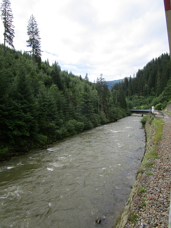 Streckenverlauf am Ufer der Mur