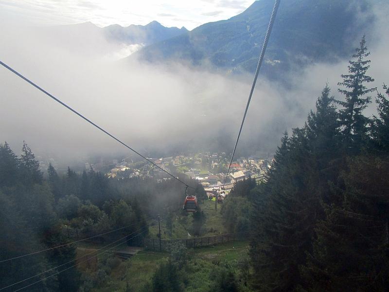 Bergfahrt mit der Stubnerkogelbahn