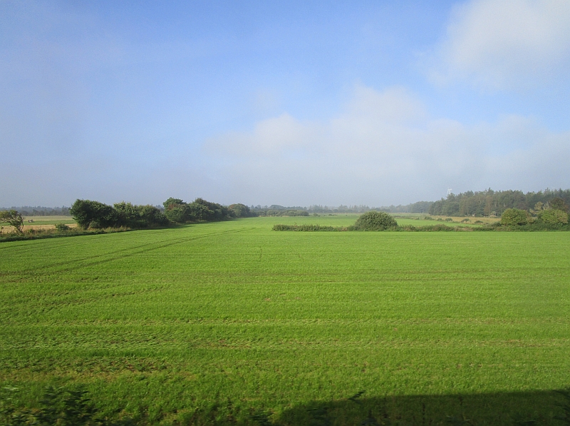 Blick aus dem Zugfenster der Lemvigbahn