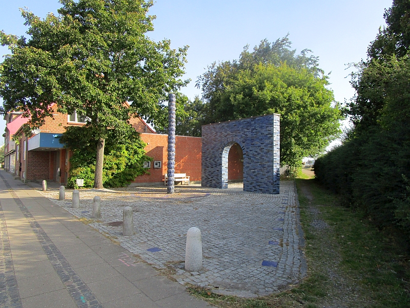 Kunstwerk 'Den Blå Plads' in Vemb