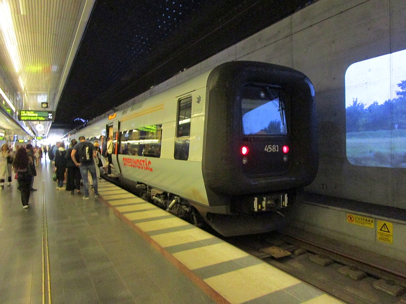 Öresundståg nach der Ankunft in Malmö