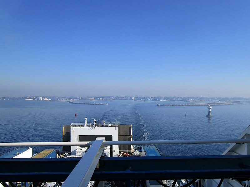 Ausfahrt aus dem Hafen von Trelleborg