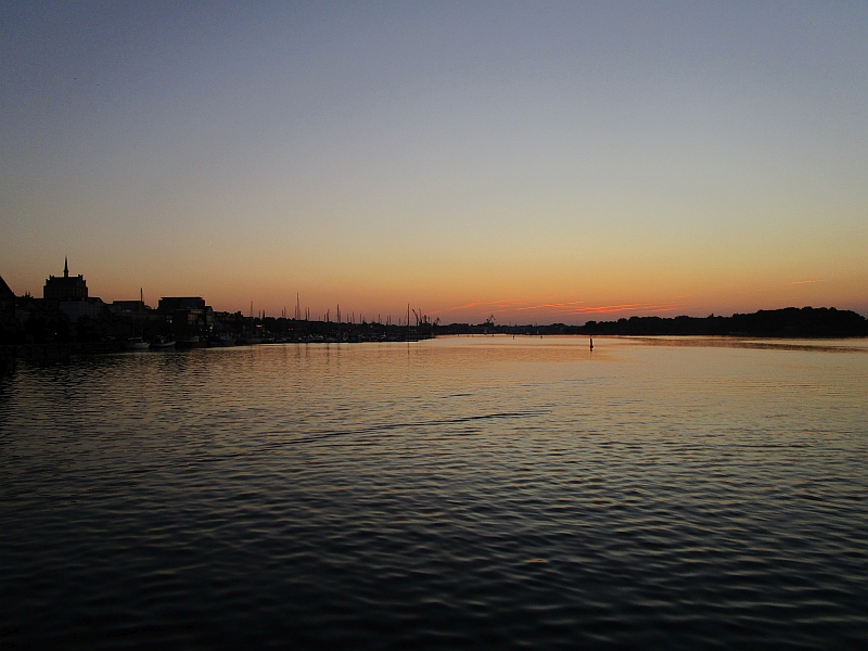 Abendstimmung an der Unterwarnow in Rostock