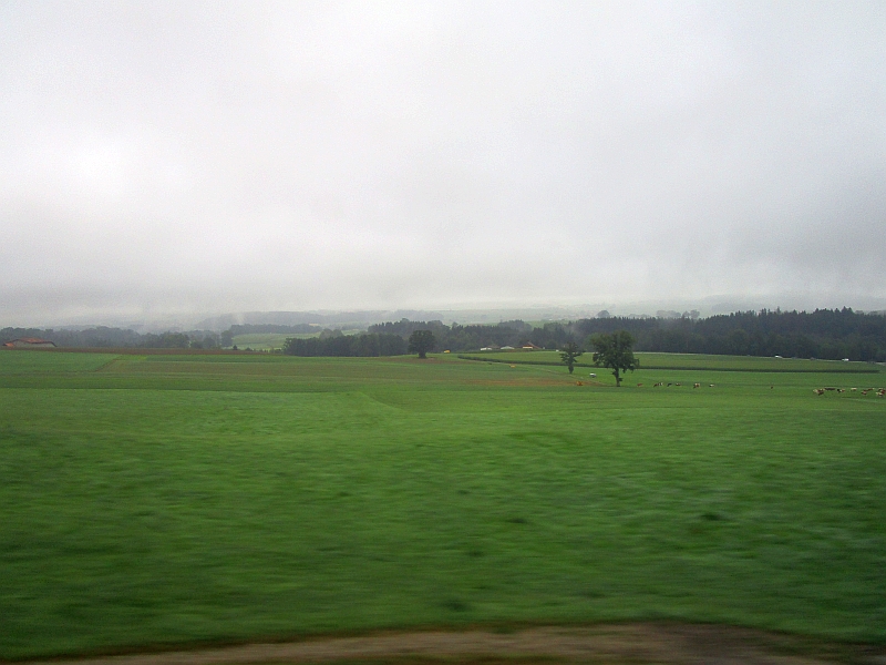 Fahrt durch das Freiburger Mittelland