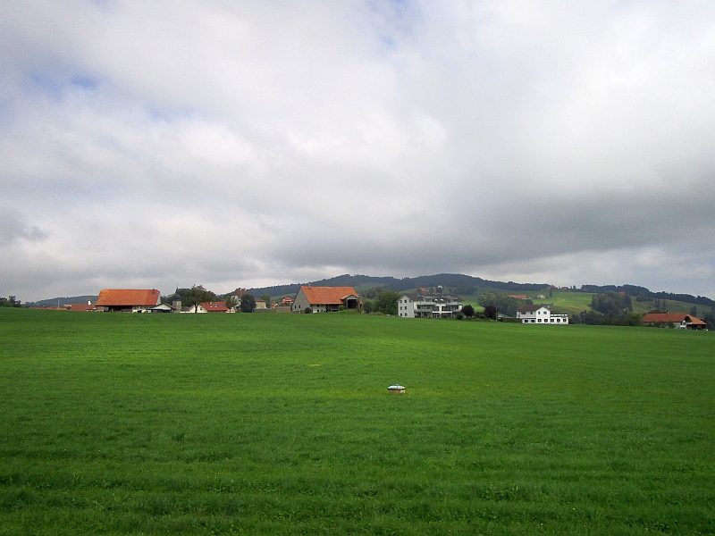 Fahrt zwischen Bulle und Vaulruz