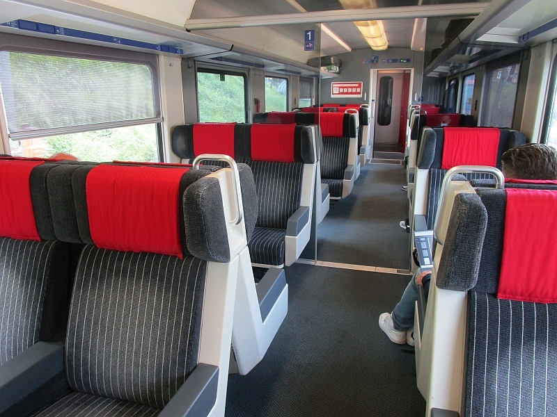 Erste Klasse im Interregio der SBB