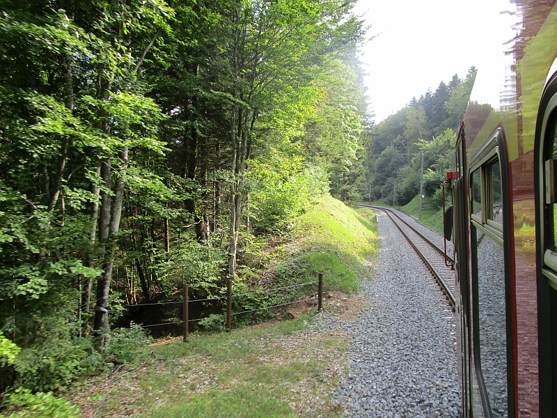 Blick auf das Gleis der NStCM