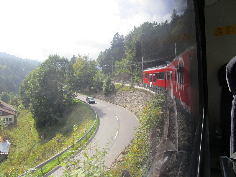 Fahrt zur Passhöhe des Col de la Givrine