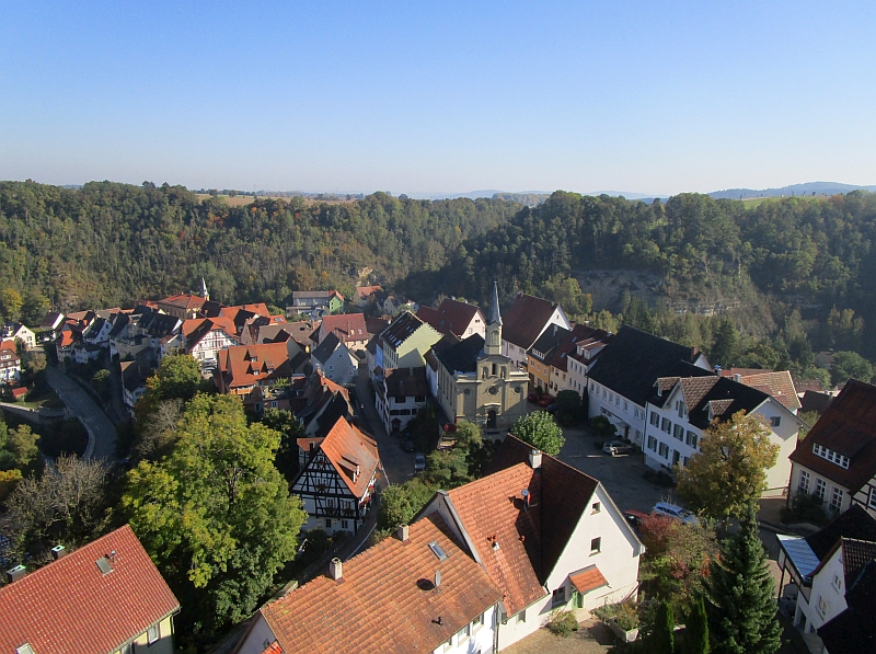 Oberstadt von Haigerloch mit der evangelischen Kirche