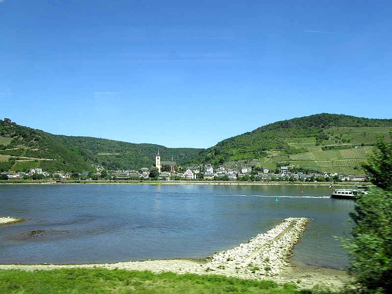 Blick über den Rhein nach Lorch