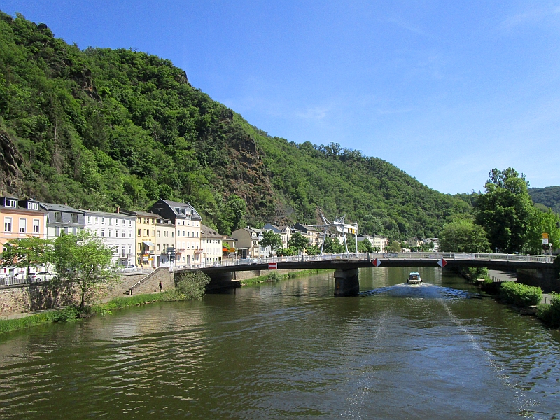 Bäderleibrücke über die Lahn in Bad Ems