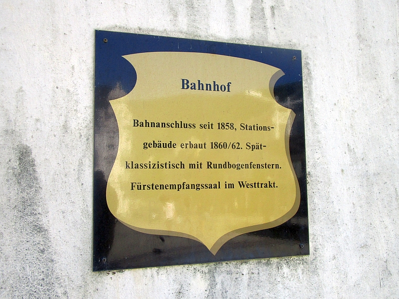 Tafel am Bahnhof Bad Ems