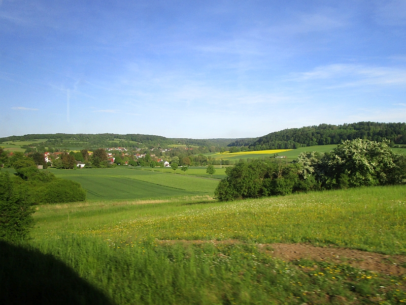 Blick auf die hessische Mittelgebirgslandschaft