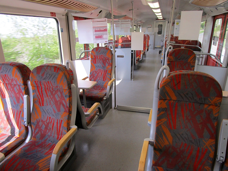 Erste Klasse im VT 2E-Triebwagen