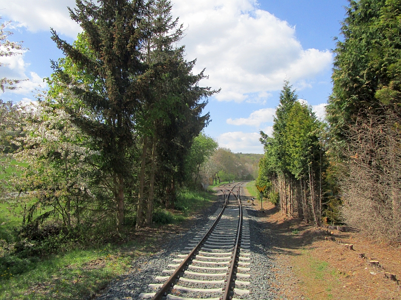 Streckenende in Brandoberndorf