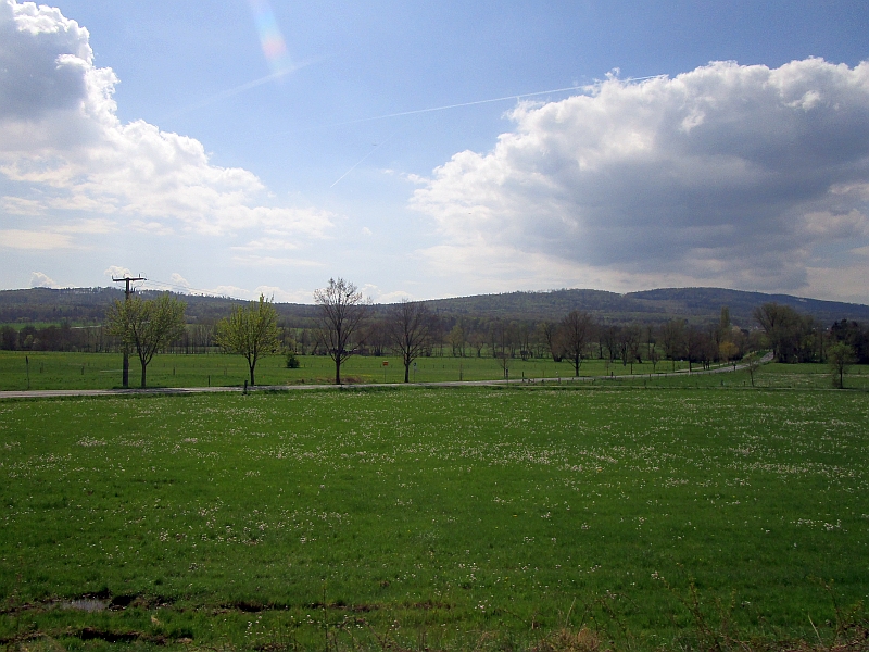 Blick aus dem Zugfenster zwischen Usingen und Friedrichsdorf