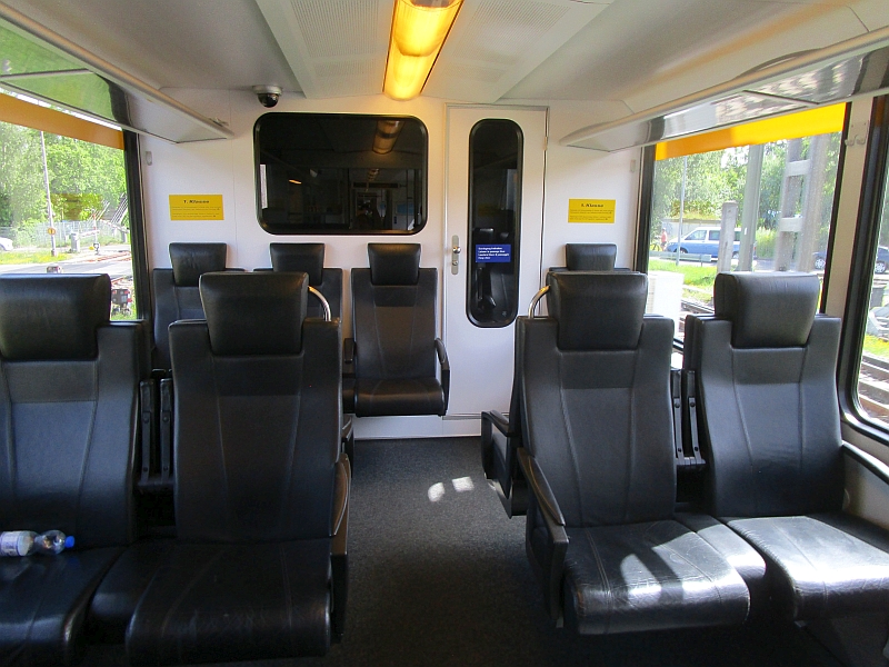 Erste Klasse im Gelenktriebwagen von Thurbo