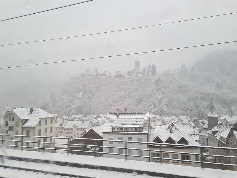 Schneetreiben in Hornberg