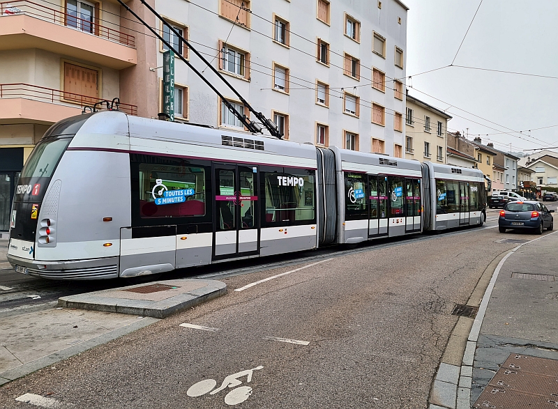 Ausfädelung (dédropage) an der Haltestelle Callot