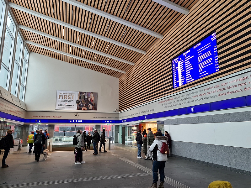 Empfangshalle Bahnhof Feldkirch