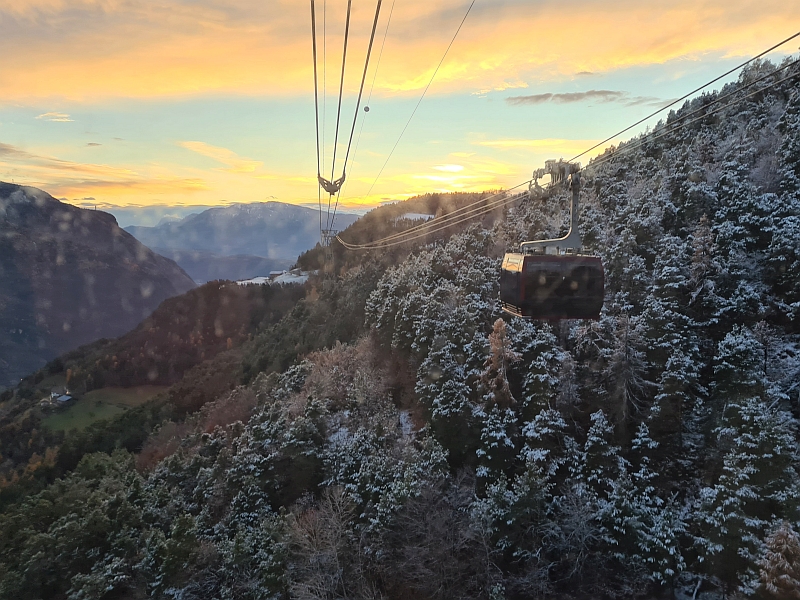 Fahrt mit der Rittner Seilbahn