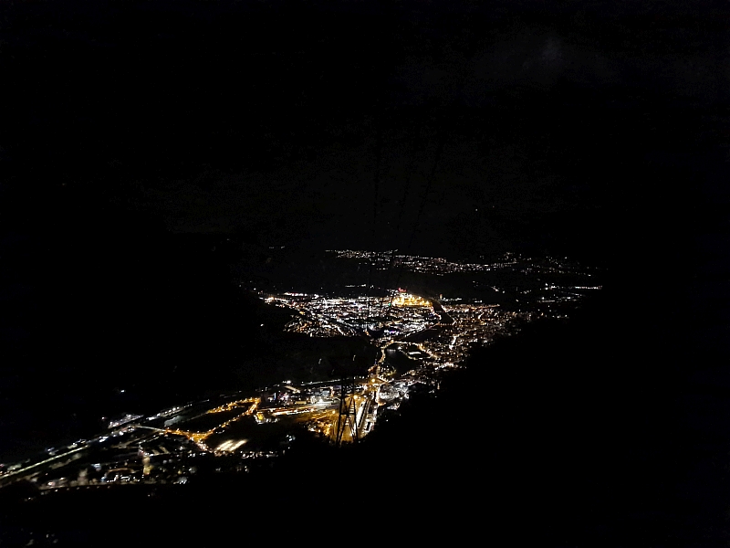 Fahrt mit der Seilbahn nach Bozen