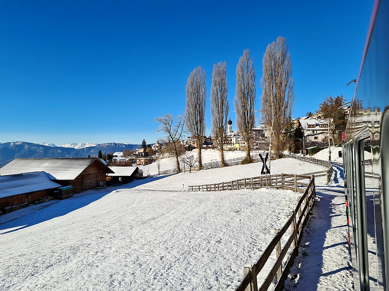 Fahrt mit der Rittner Bahn nach Oberbozen