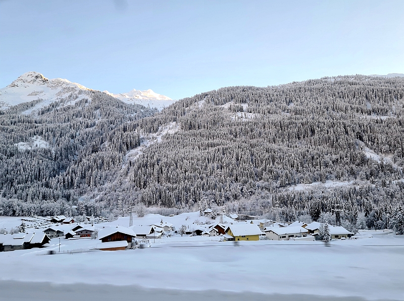 Fahrt durch das Klostertal
