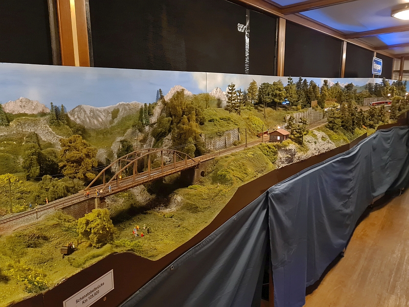 Modellbahn auf dem Weihnachtsschiff