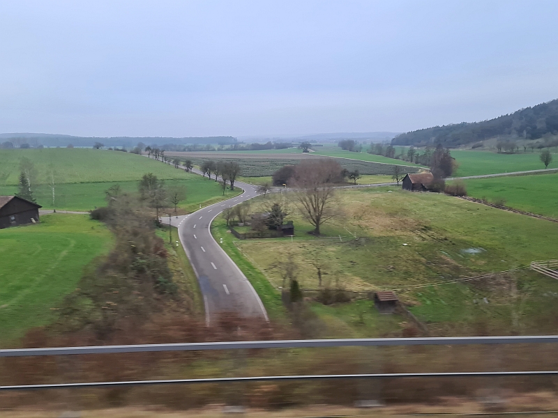 Fahrt durch Mittelfranken