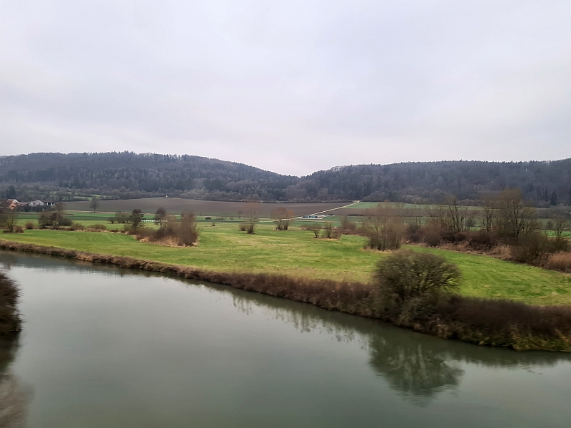 Blick vom Zug auf die Altm&uuml;hl