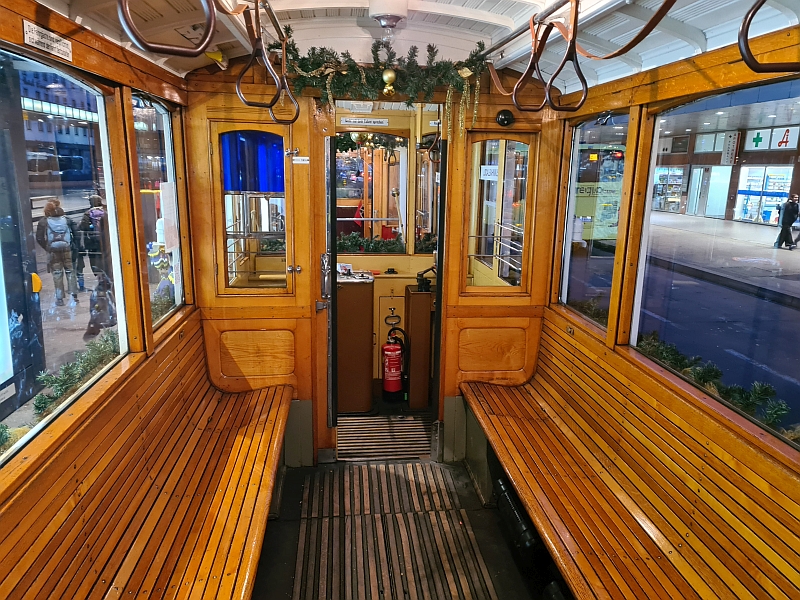 Innenbild historischer Triebwagen 19