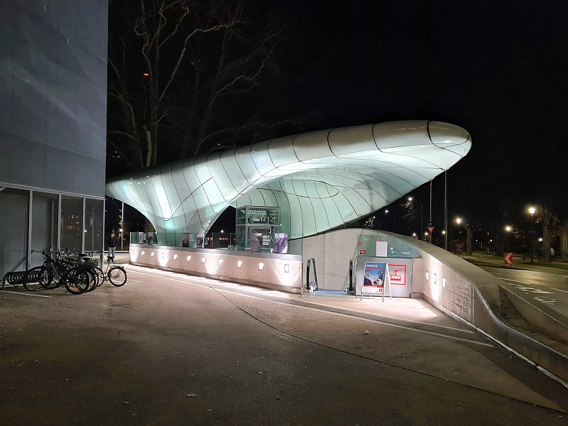 Endstation 'Congress' der Hungerburgbahn